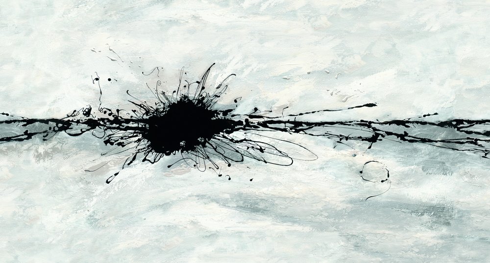 Black Ink Burst by Renate Holzner