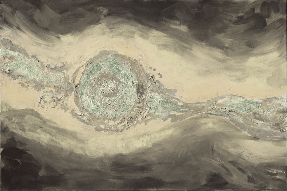 Ocean Eye Abstract by Renate Holzner
