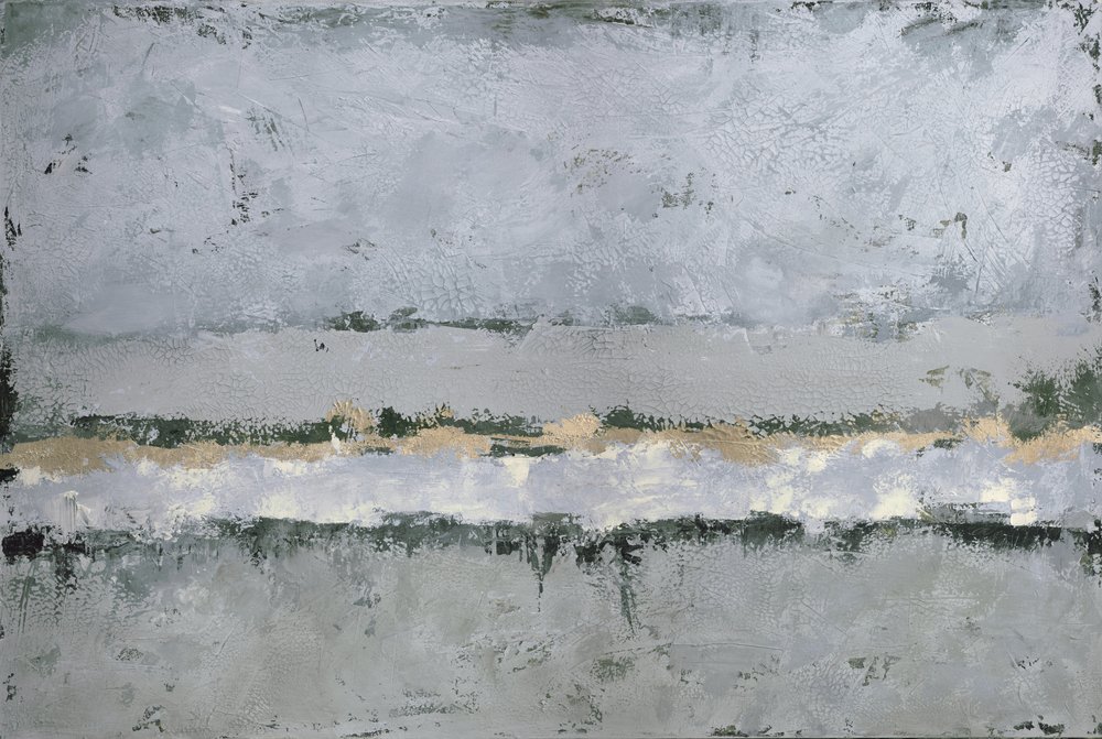 Serene Abstract Horizon by Renate Holzner