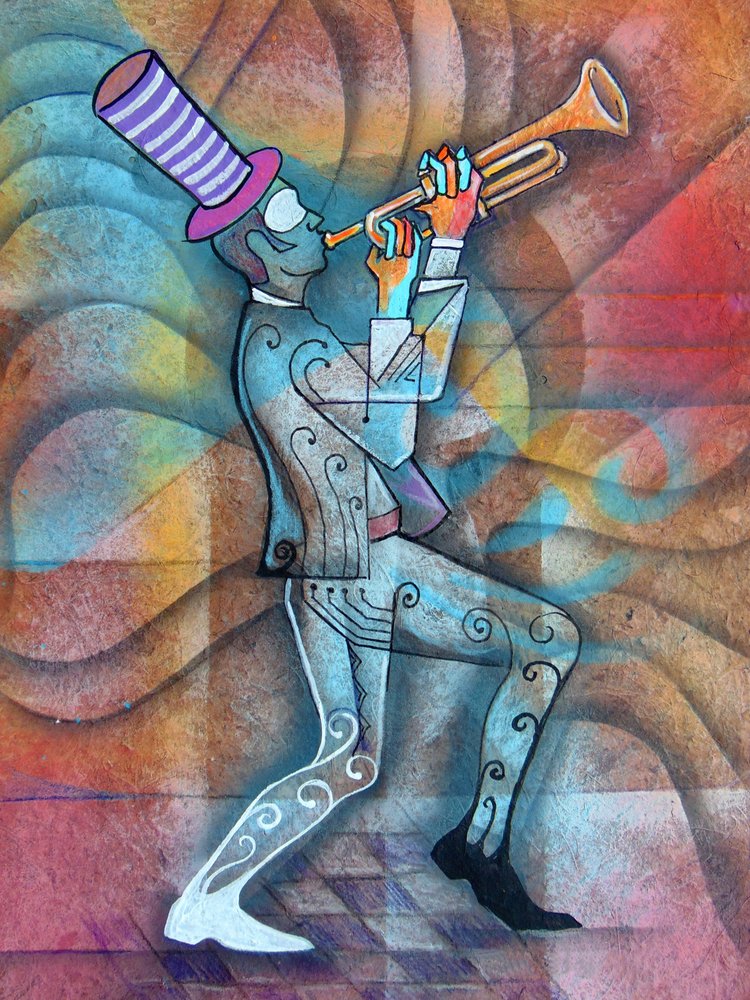 Abstract Jazz Musician by Ricardo Maya