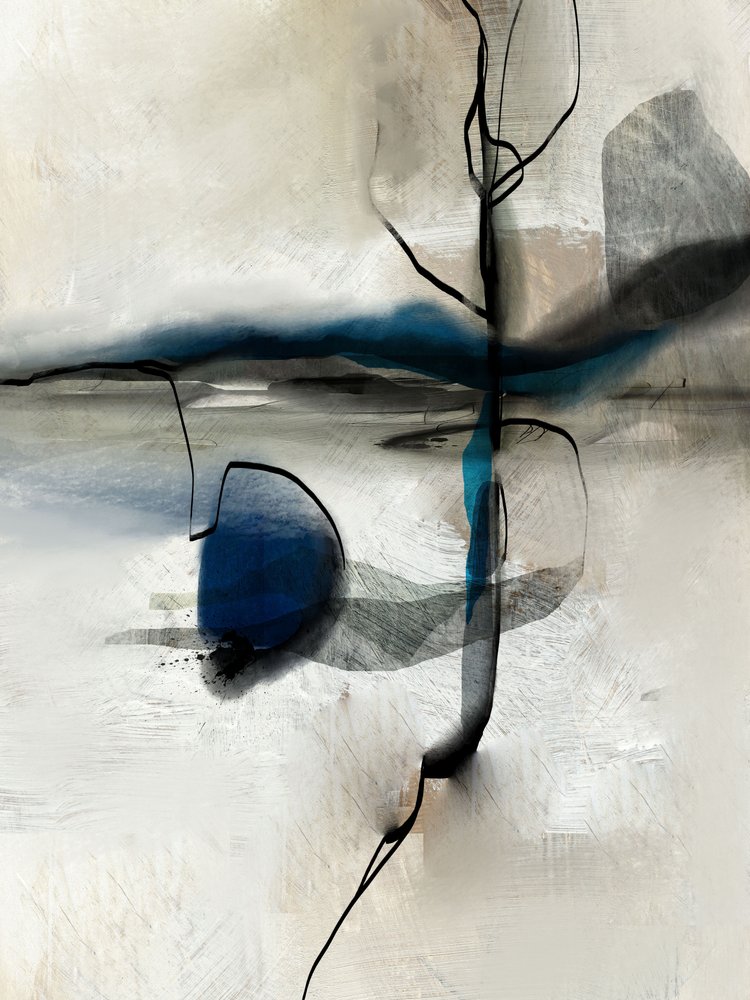 Abstract Blue Horizon by Roberto Moro