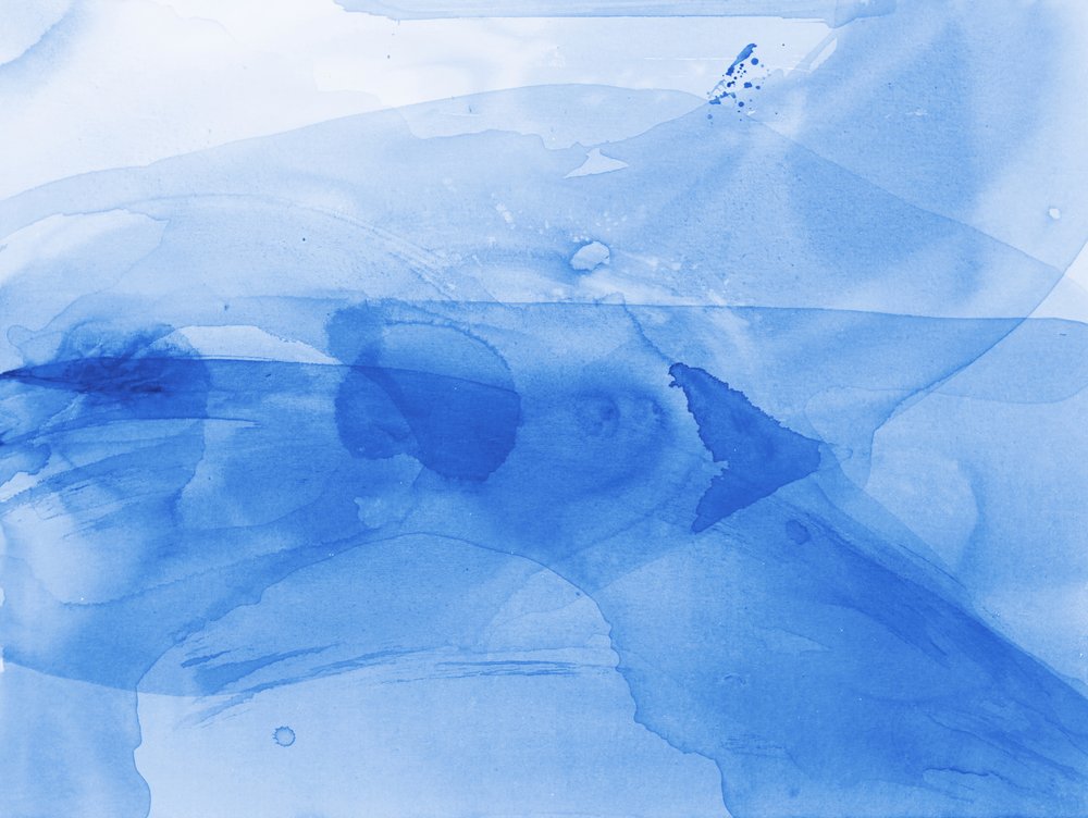 Tranquil Blue Abstract by RodMacIver