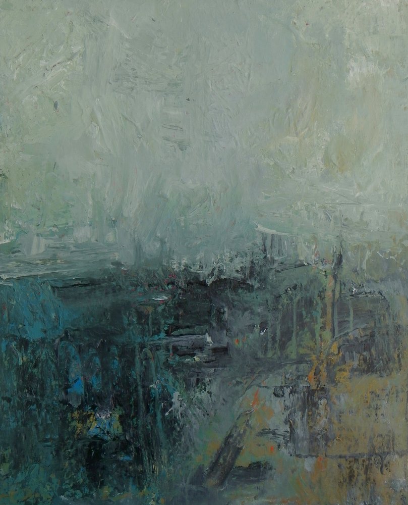 Misty Green Valley by Ron Halfant