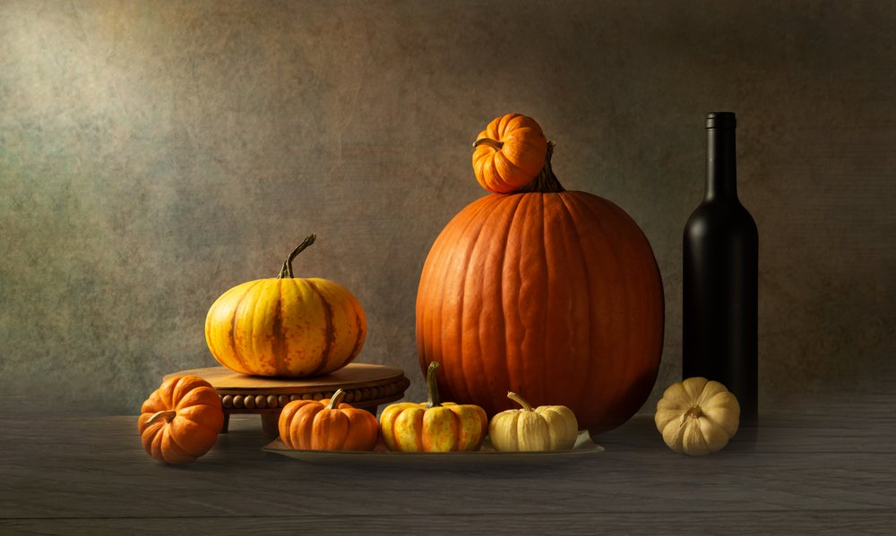 Autumn Harvest Pumpkins by Rong Wei