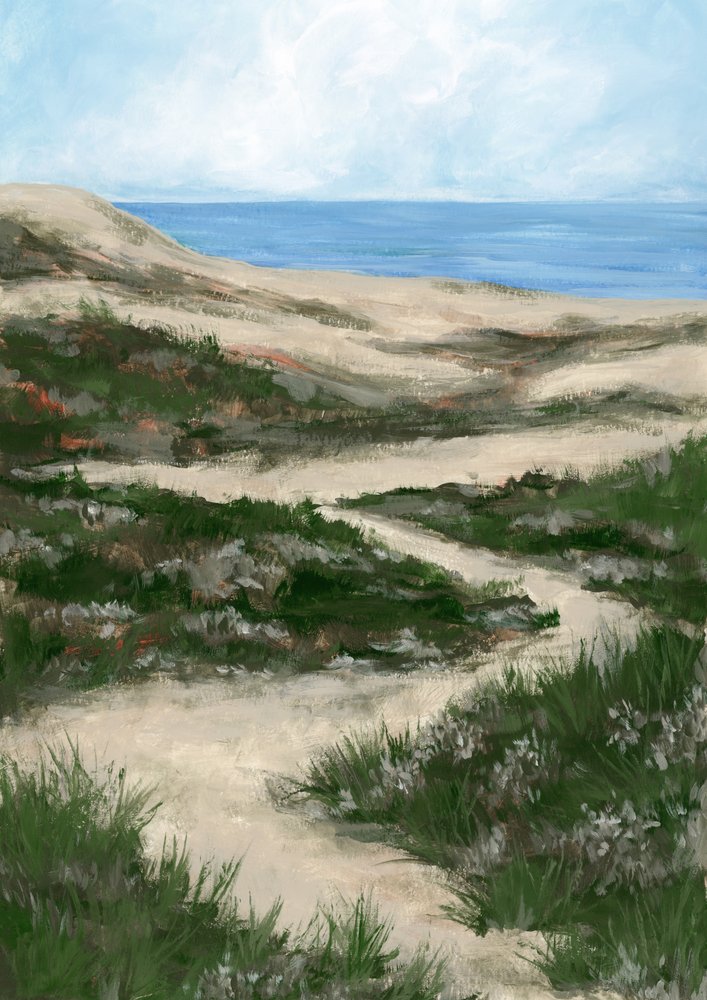 Winding Coastal Path by Rosana Laiz Blursbyai