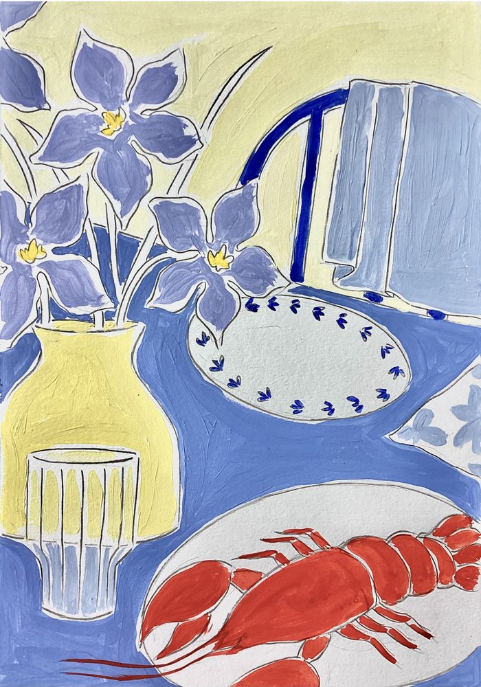 Lobster Dinner Table by Rushati Chowdhury