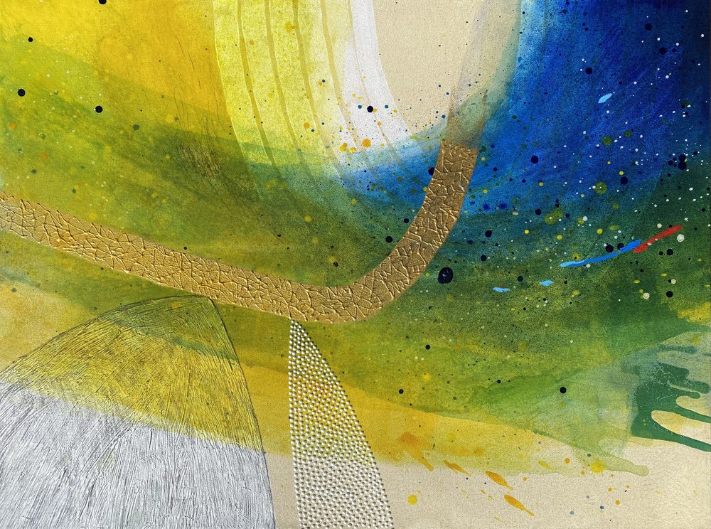 Vibrant Gold Flow by SAN STARLING