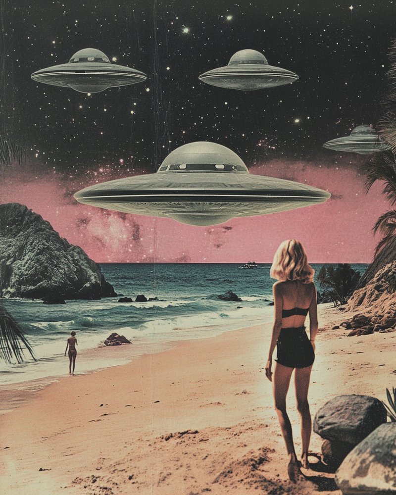 Cosmic Beach Encounter by Samantha Hearn
