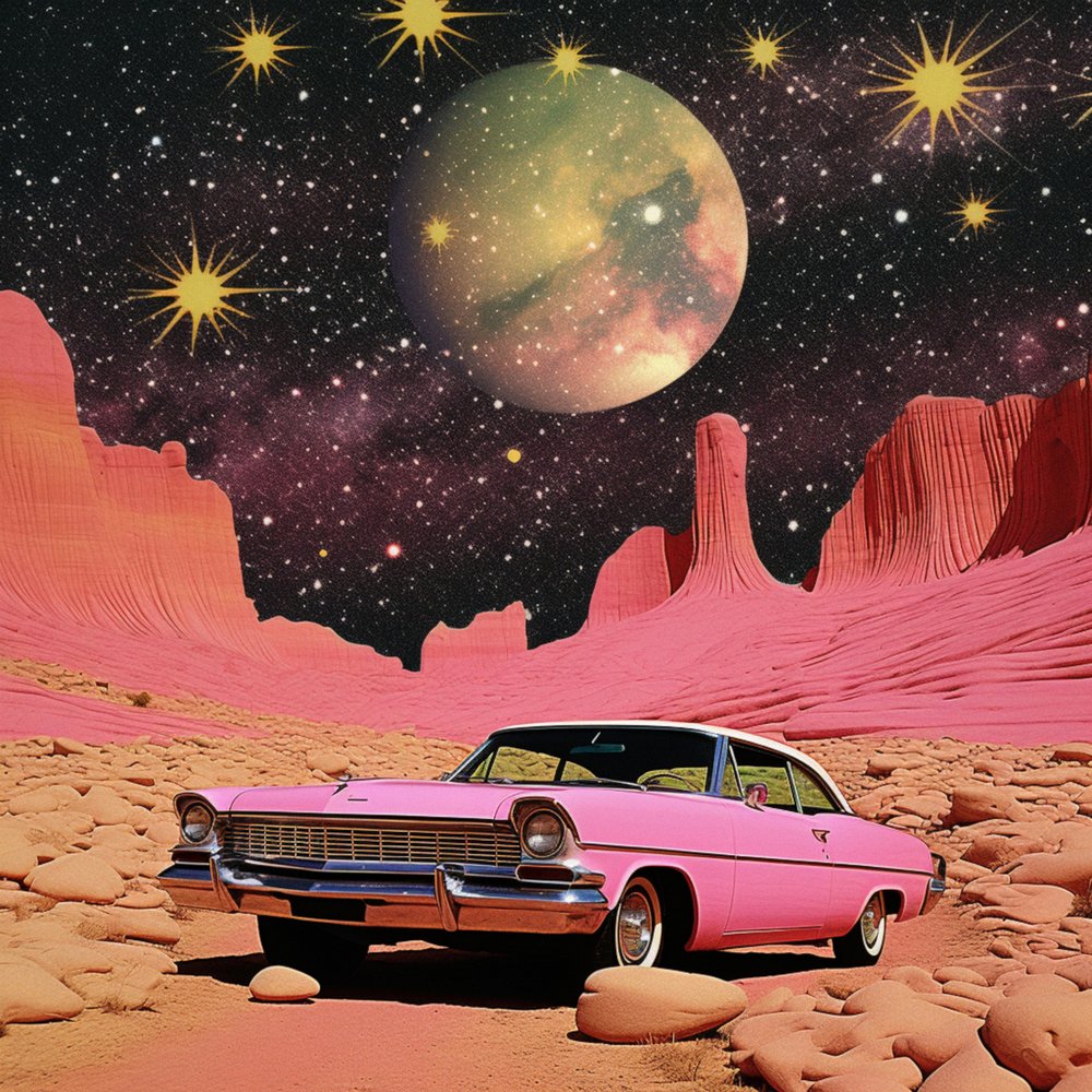 Cosmic Pink Desert Ride by Samantha Hearn