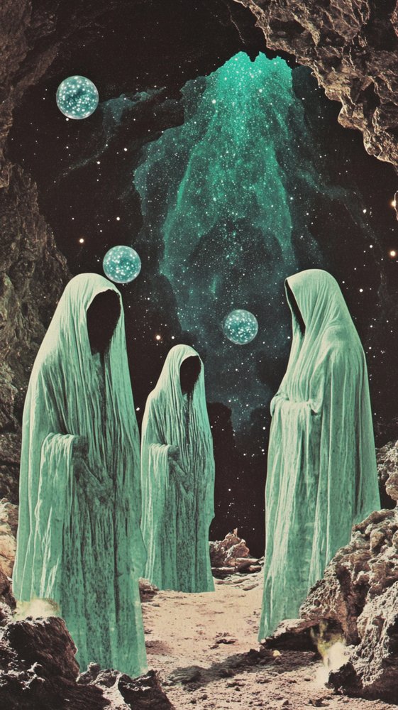 Ethereal Cave Watchers by Samantha Hearn