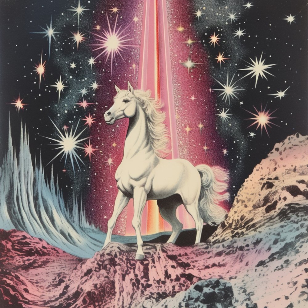 Ethereal Space Horse by Samantha Hearn