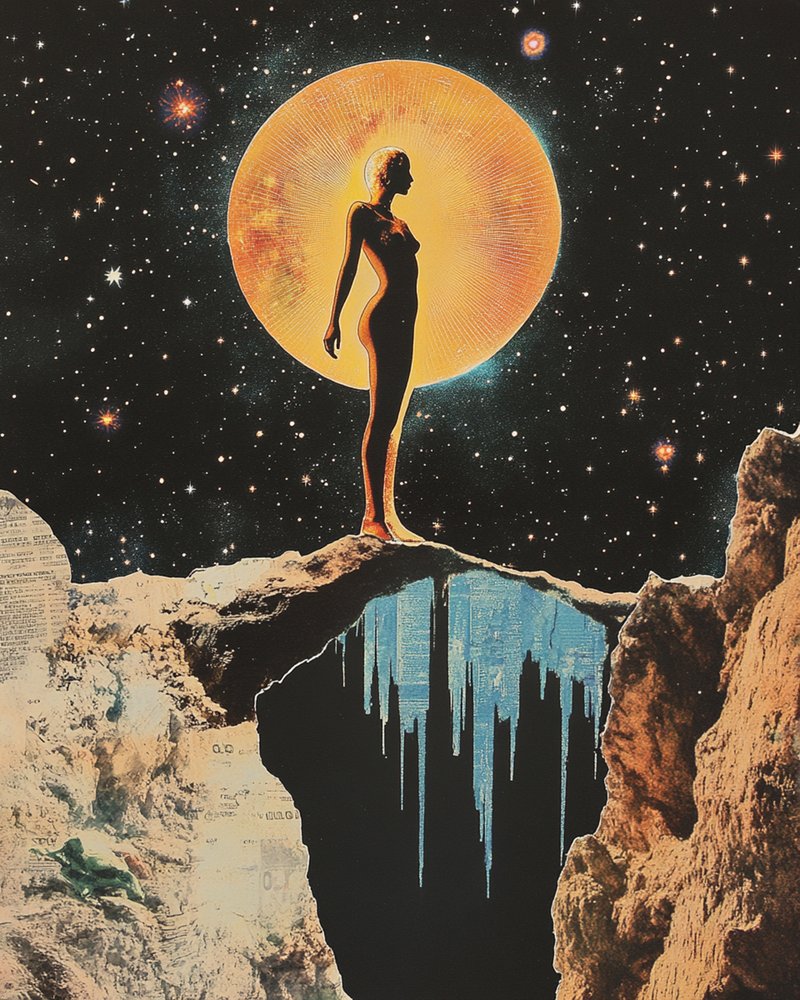 Nude Woman Cosmic Journey by Samantha Hearn