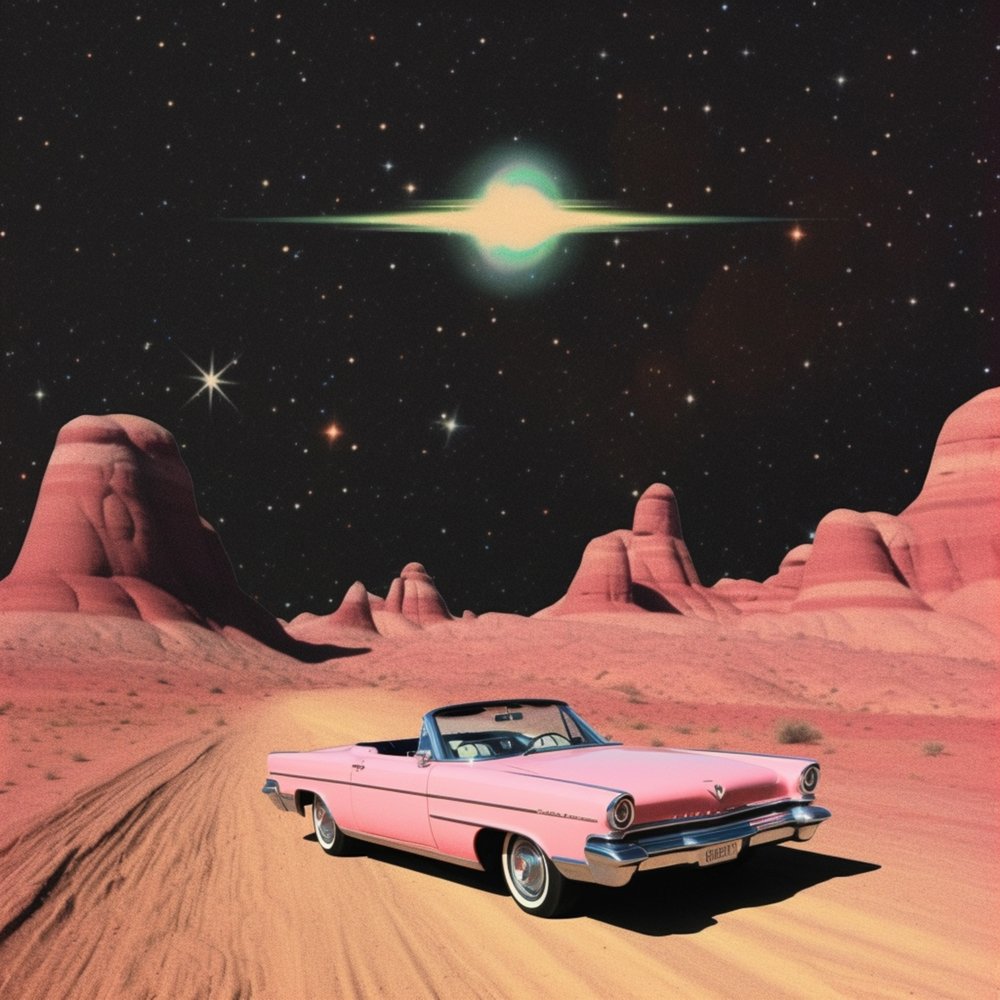 Pink Desert Drive by Samantha Hearn