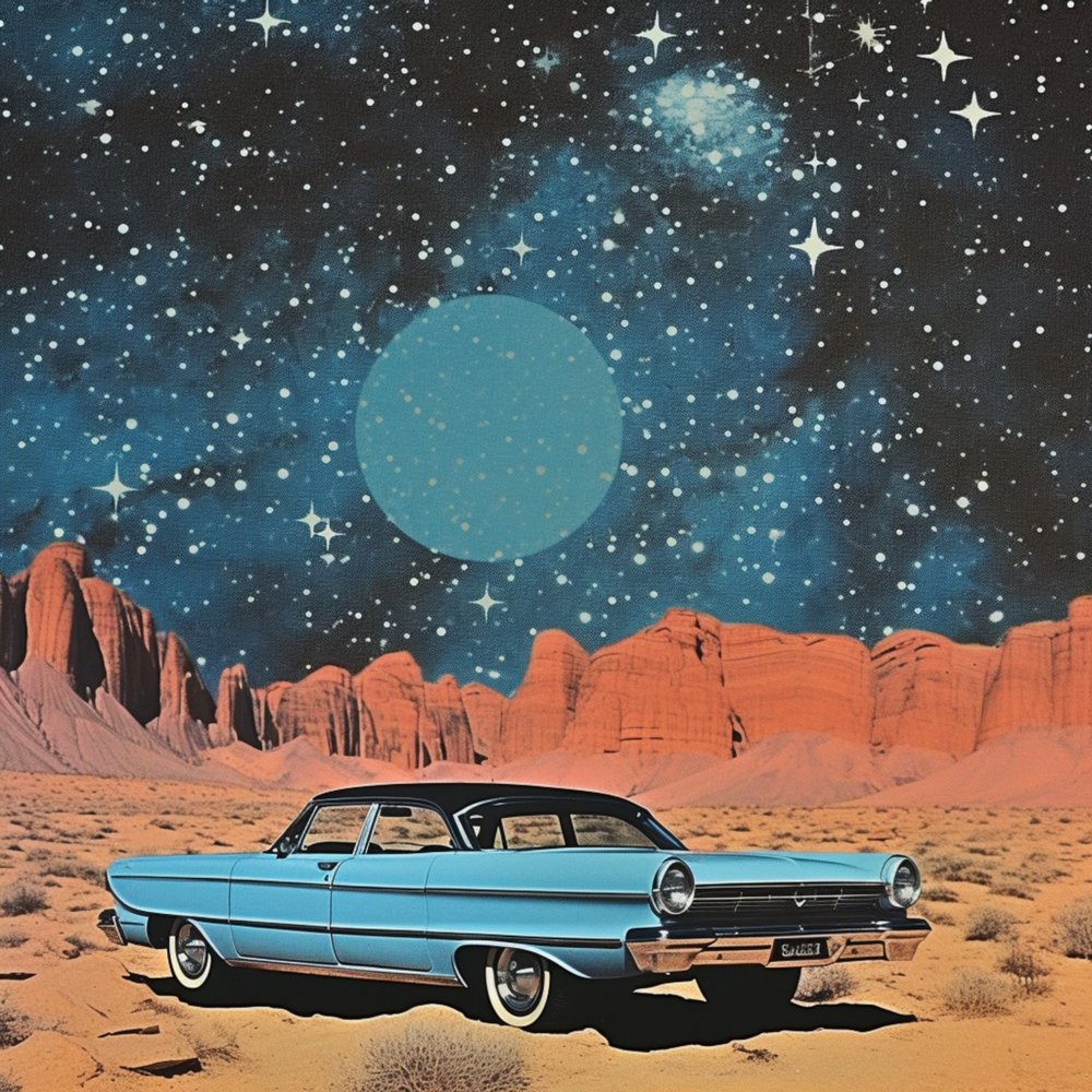 Retro Desert Cosmos by Samantha Hearn