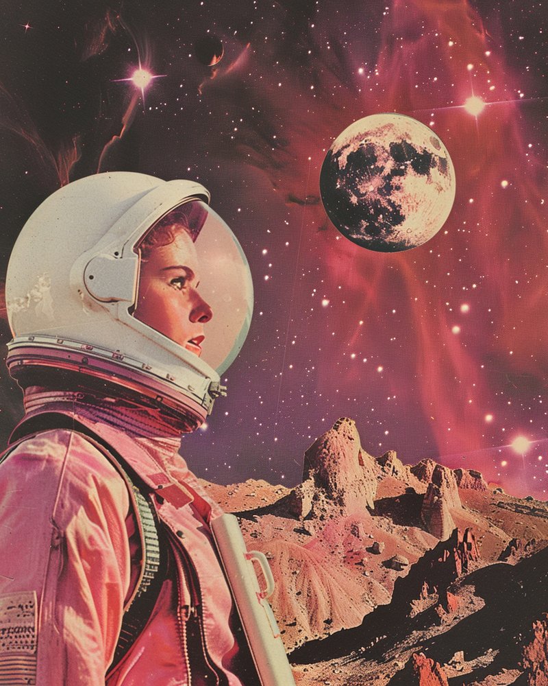 Retro Space Explorer by Samantha Hearn