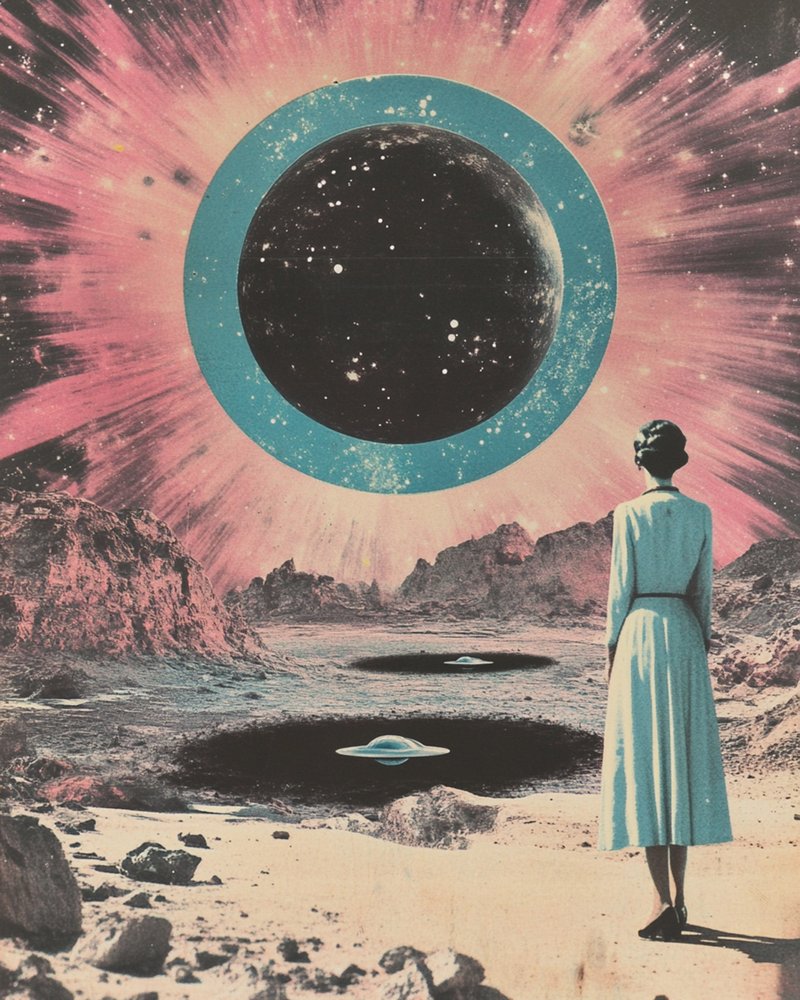 Retro Woman Alien World by Samantha Hearn