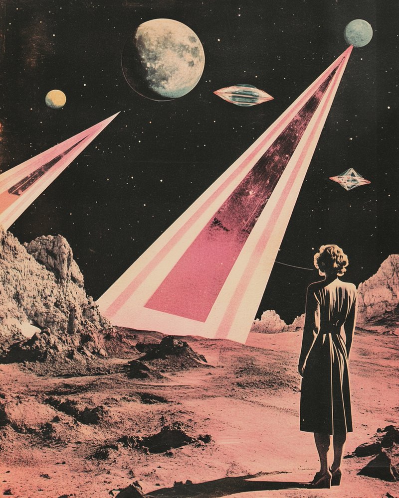 Woman Views Alien World by Samantha Hearn