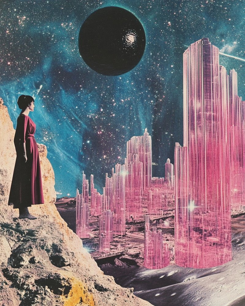 Woman Views Crystal City by Samantha Hearn