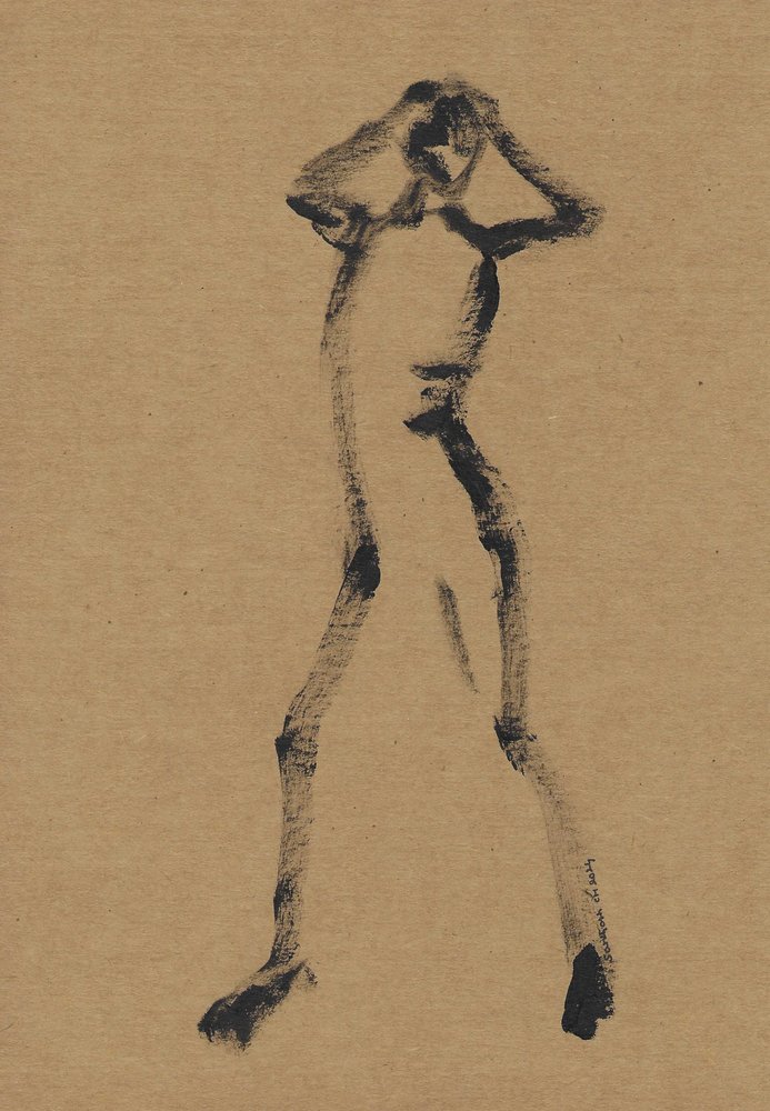 Abstract Figure Drawing by Santhosh ch