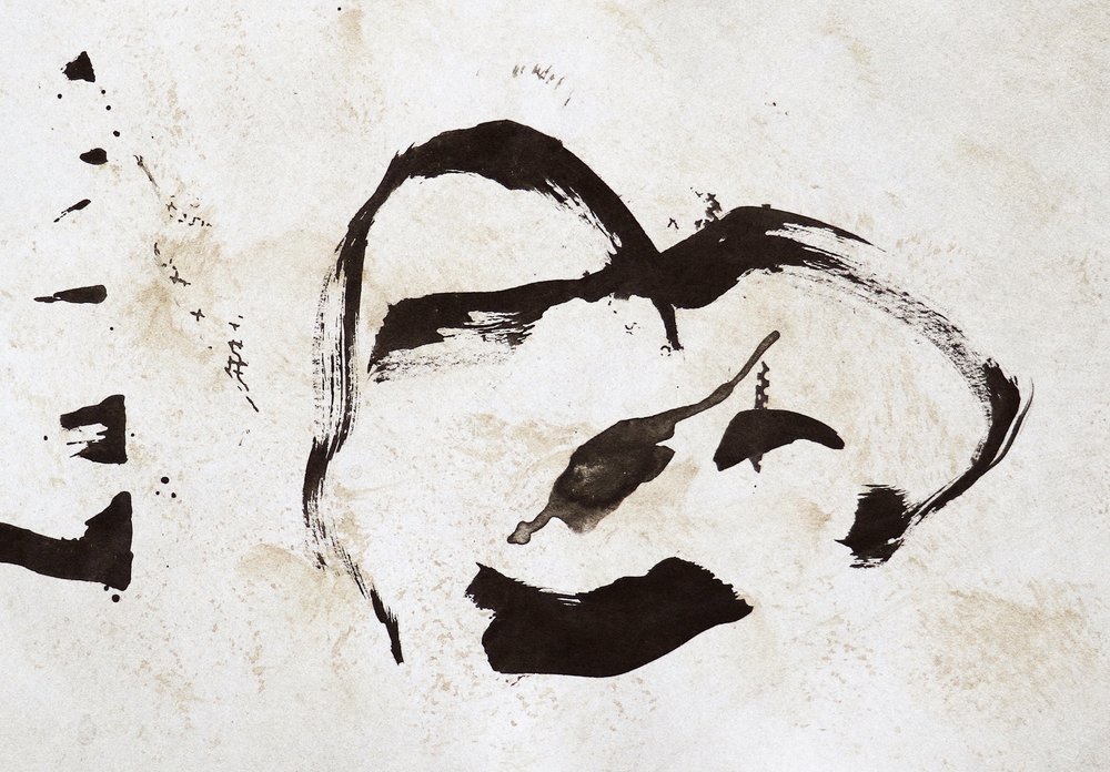 Abstract Ink Portrait by Santhosh ch