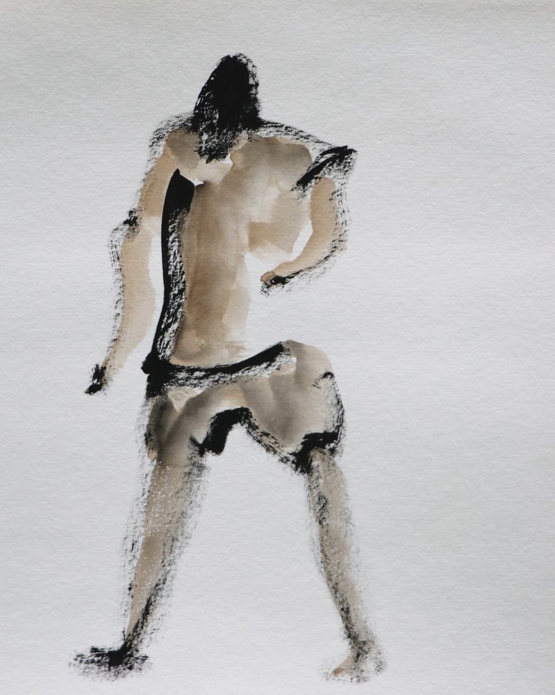 Abstract Walking Figure by Santhosh ch