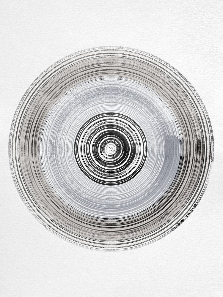 Concentric Ripple Circles by Santhosh ch