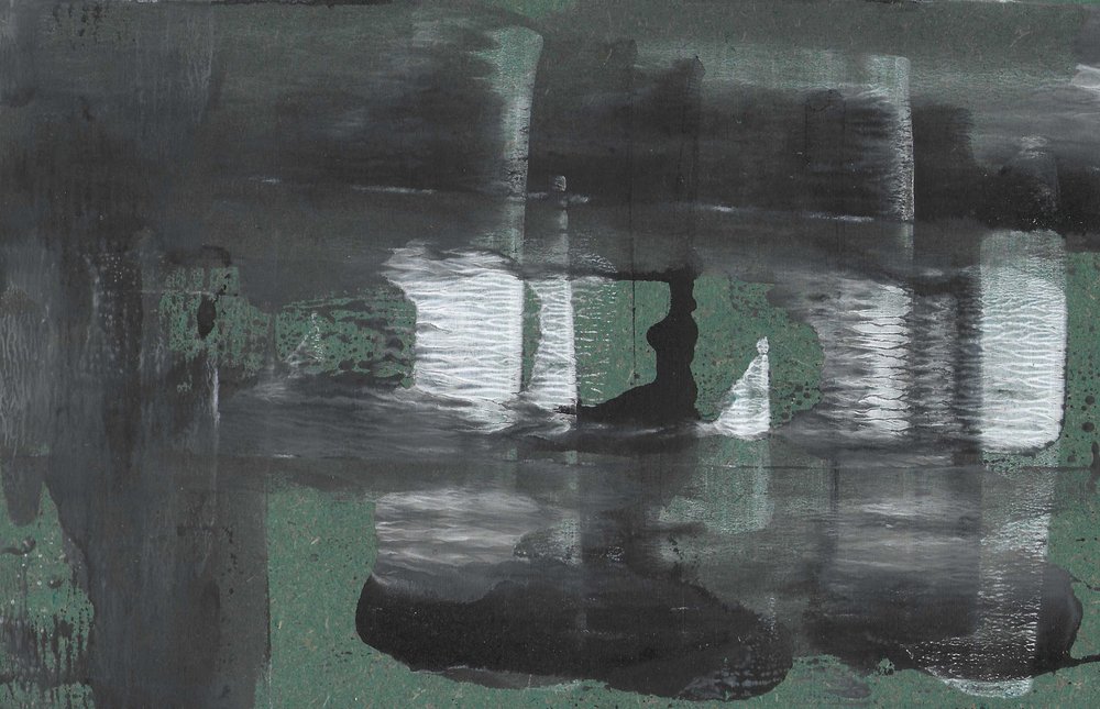 Dark Green Reflections by Santhosh ch