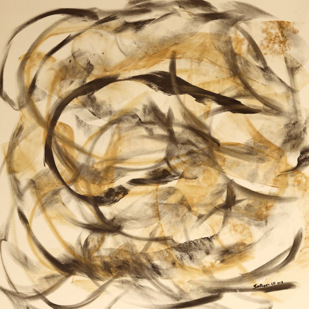 Dynamic Neutral Swirls by Santhosh ch