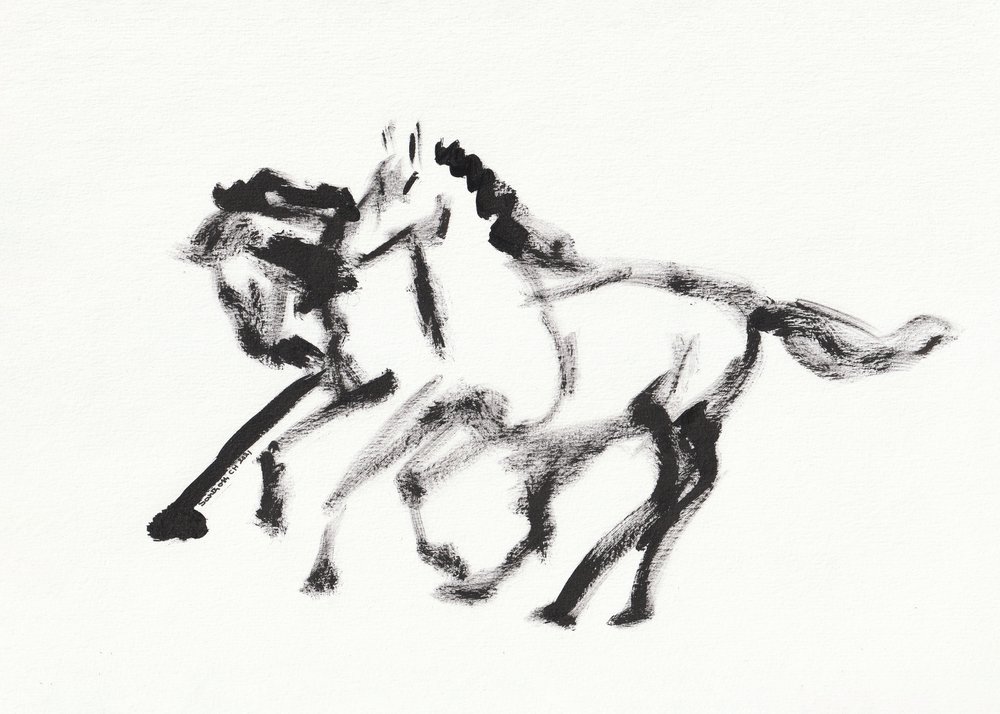 Dynamic Running Horses by Santhosh ch