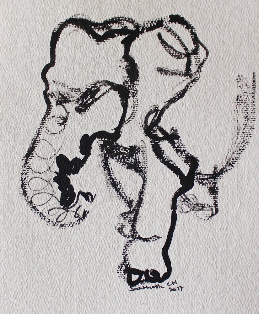 Expressive Line Drawing by Santhosh ch