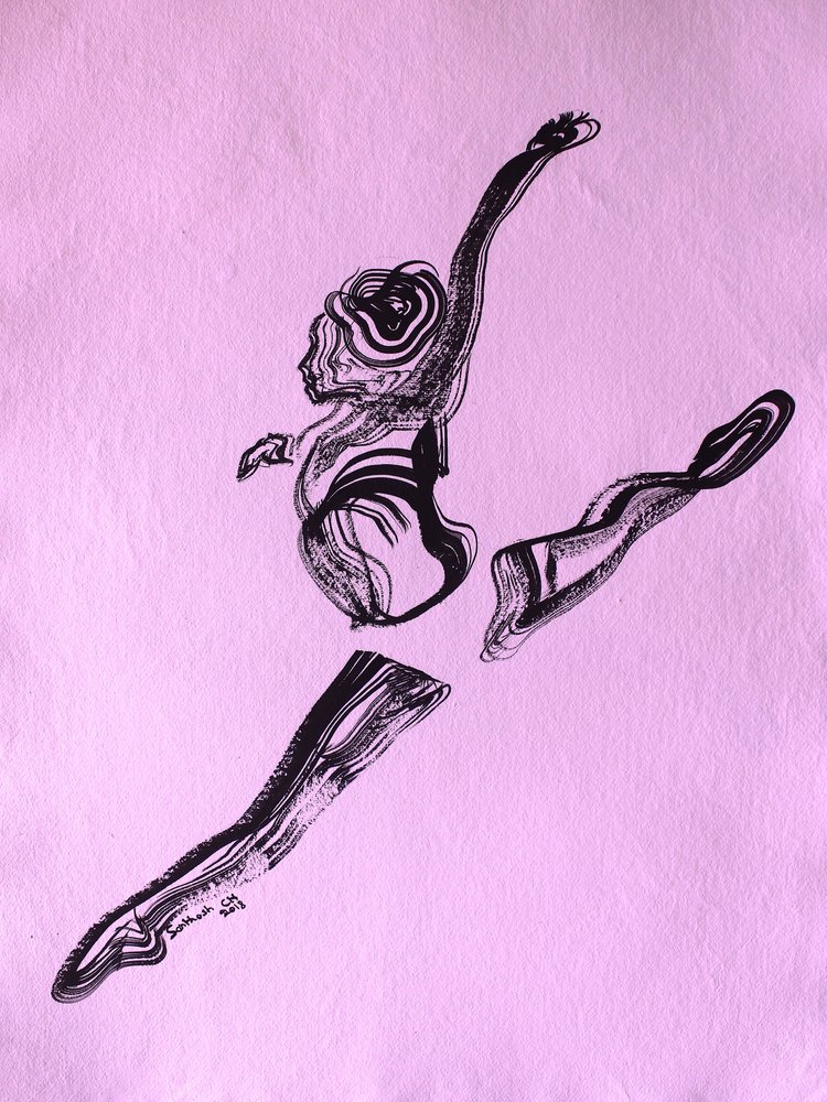 Flowing Ballet Leap by Santhosh ch