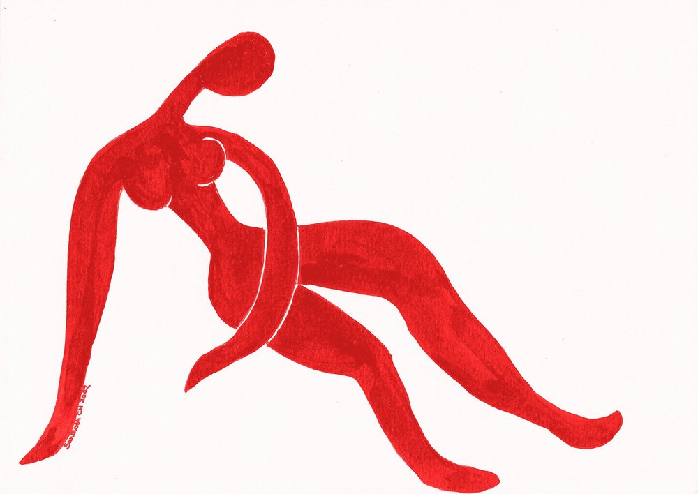 Graceful Red Form by Santhosh ch