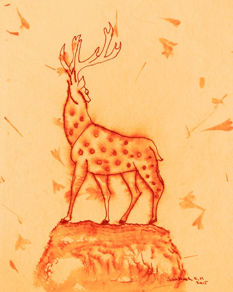 Majestic Spotted Stag by Santhosh ch