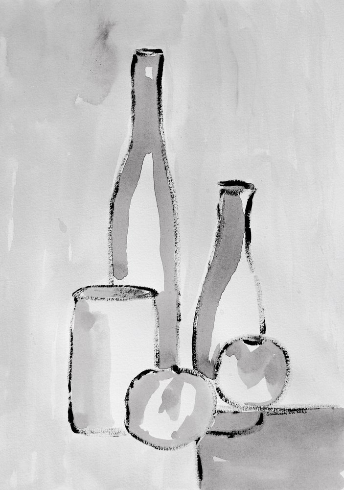 Monochrome Stillness by Santhosh ch