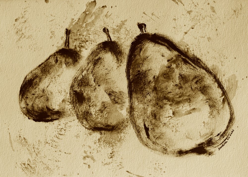Pears in Sepia by Santhosh ch