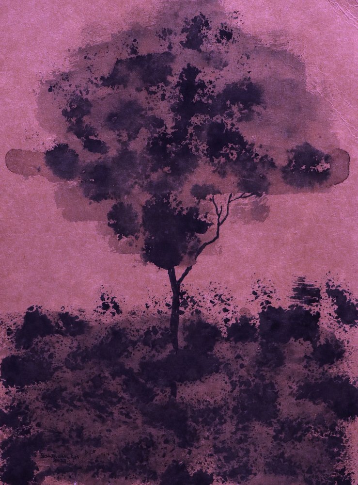 Purple Ink Tree by Santhosh ch