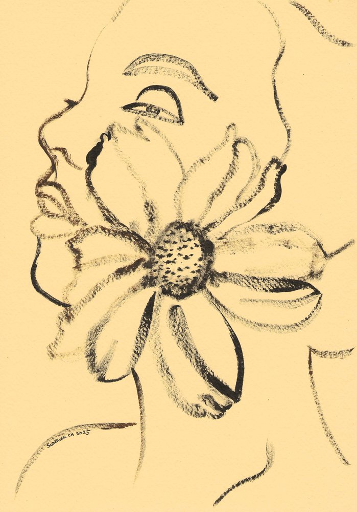 Serene Bloom Face by Santhosh ch
