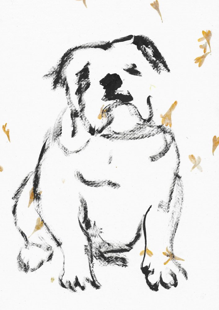 Sweet Puppy Sketch by Santhosh ch