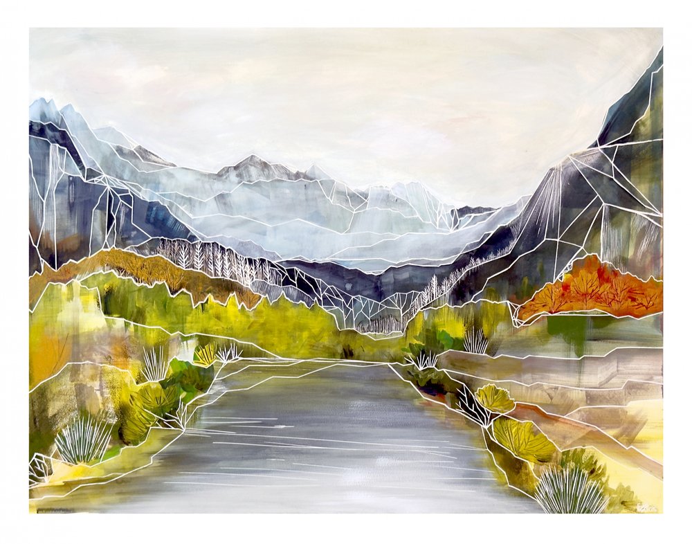 Geometric River Valley by Sarah Fitzgerald