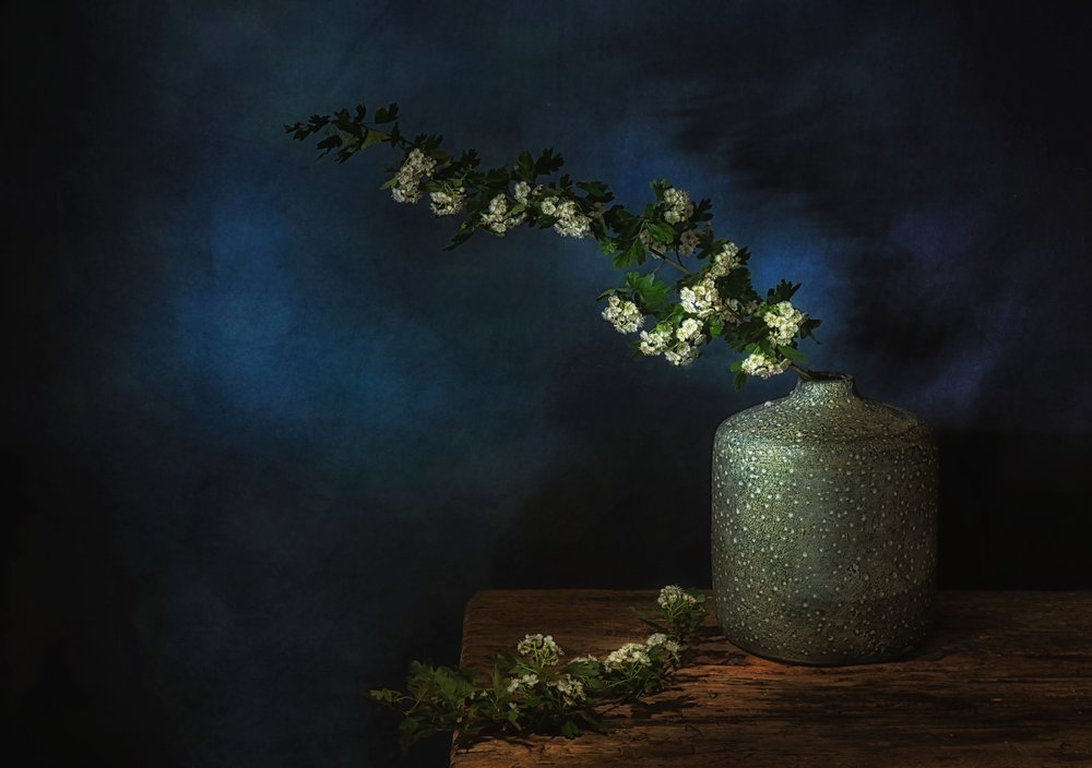 Moody Floral Still Life by Saskia Dingemans