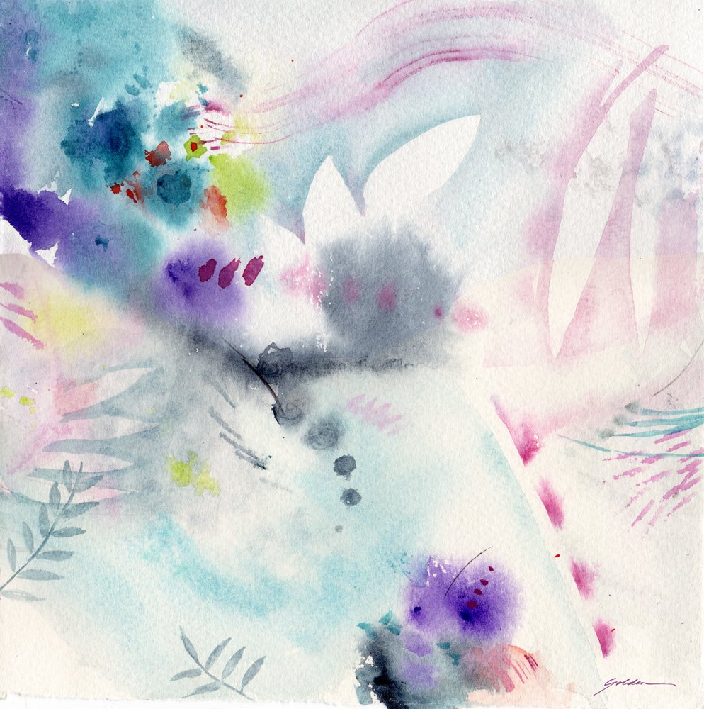 Dreamy Pastel Garden by Sheila Golden