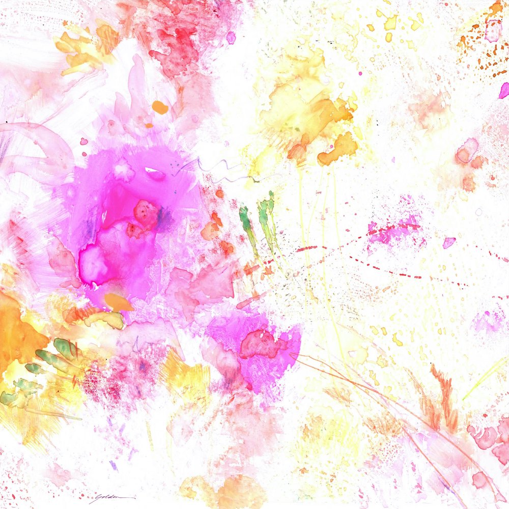 Vibrant Abstract Blooms by Sheila Golden