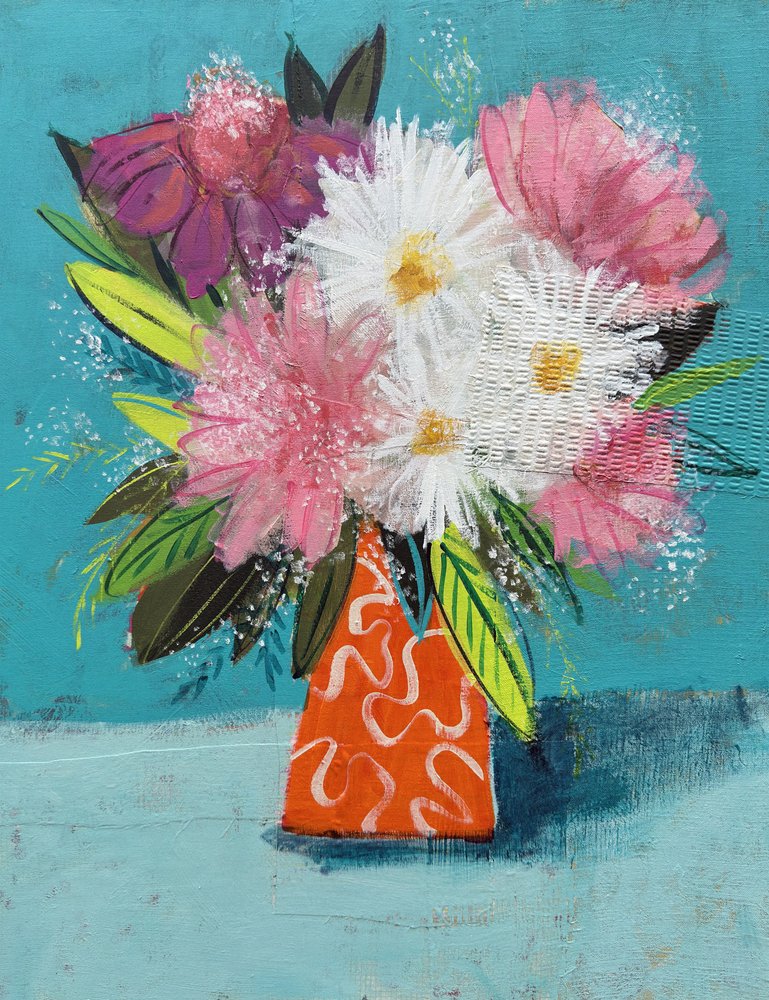 Vibrant Floral Bouquet by Shelley Hampe