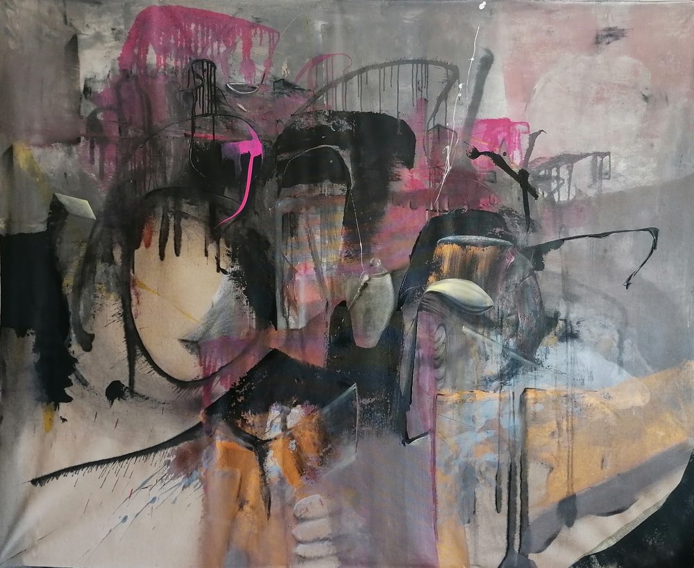 Abstract Pink Layers by Stefano Mazzolini