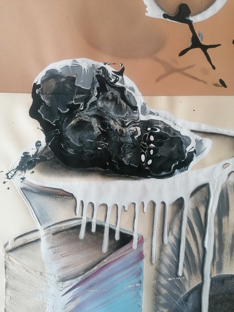 Dark Surreal Skull by Stefano Mazzolini