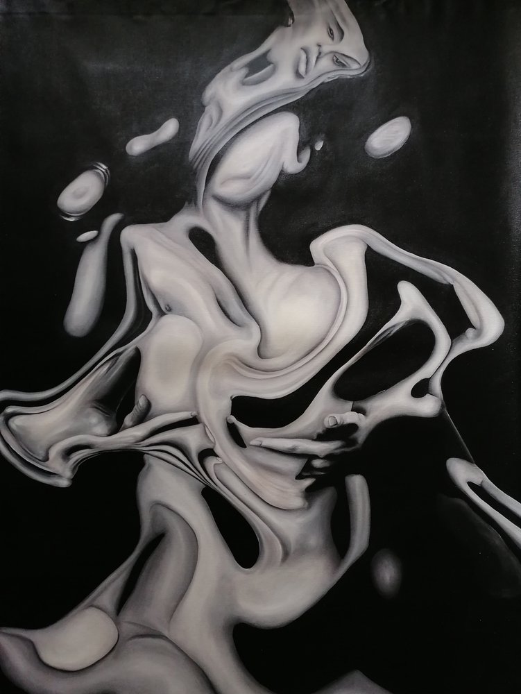 Ethereal Fluid Figure by Stefano Mazzolini