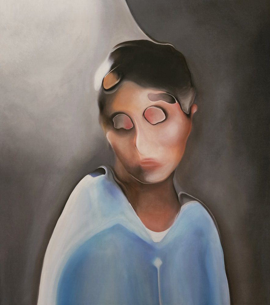 Melancholy Abstract Portrait by Stefano Mazzolini
