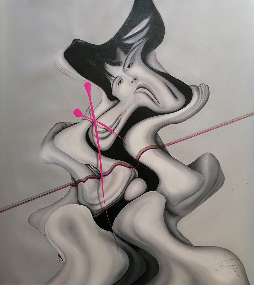 Surreal Fluid Woman by Stefano Mazzolini