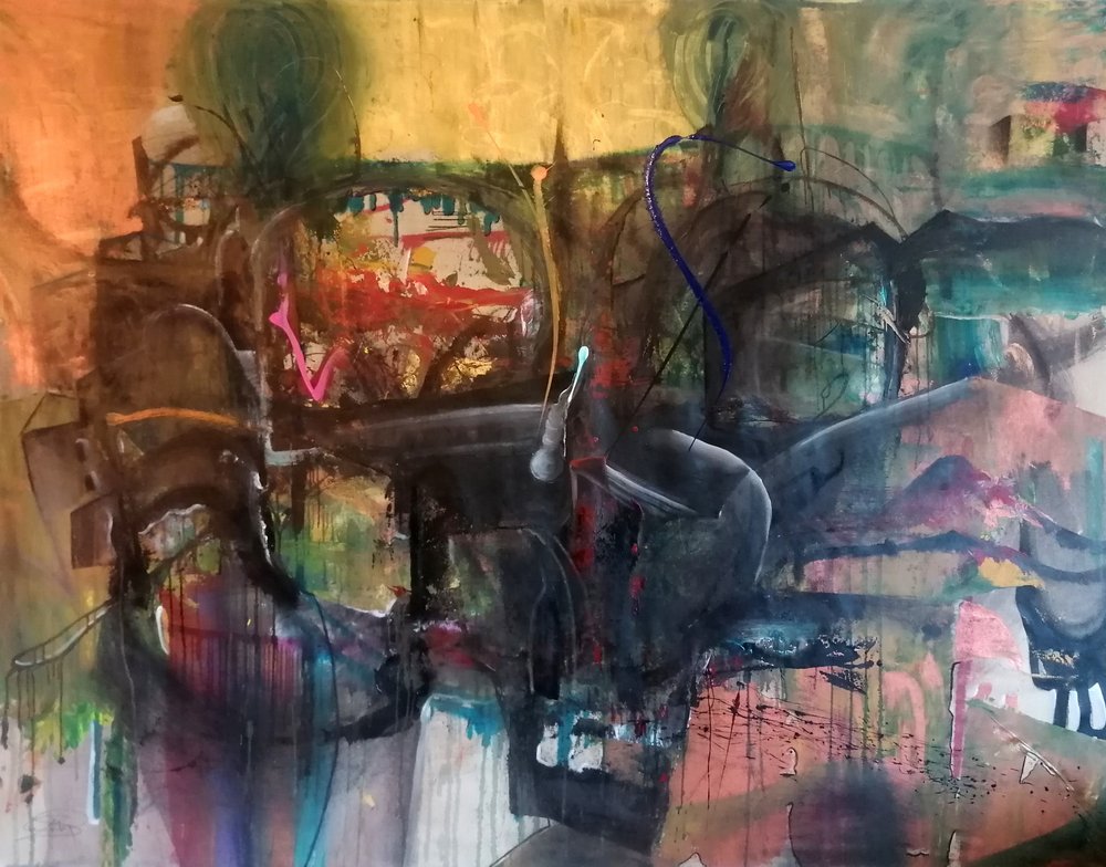 Vibrant Urban Abstract by Stefano Mazzolini