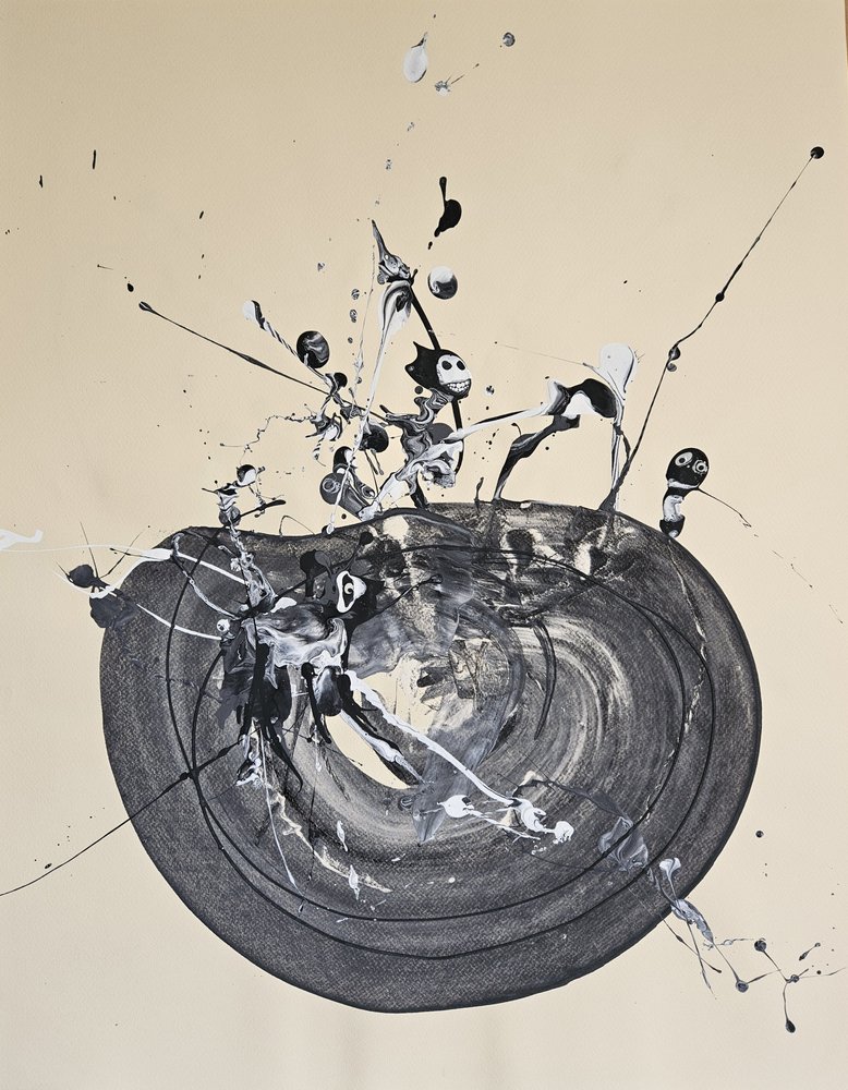 Whimsical Paint Splash by Stefano Mazzolini